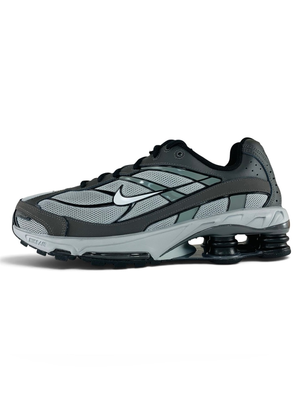 Nike Shox Ride 2 Light Smoke Grey Black Sneakers Men's Shoes IO4296-001